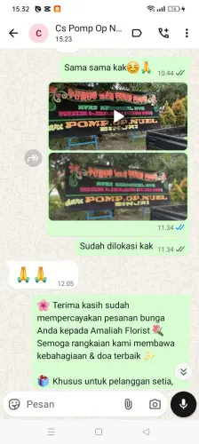 Testimonial Papan Bunga sinarjaya